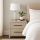 Giva Nightstand | 2 Drawers | USB A-C | Natural Oak Beige Finish | 24"
