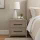 Giva Nightstand | 2 Drawers | USB A-C | Natural Oak Beige Finish | 24"
