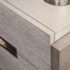 Rizvi Tall Dresser Chest | 5 Drawers | Bronze | Stone Gray Solid Wood BM333838