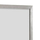 Rizvi Wall Mount Dresser Mirror | Beveled Accent Gray Solid Wood 36x40 BM333840