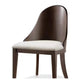 Mordy Side Dining Chair Set of 2 | Curve Panel Back | Off White Fabric BM333842
