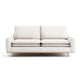 Yaana Sofa with Feather Blend Pillows | Oak Brown Wood | White 83"