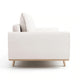Yaana Sofa with Feather Blend Pillows | Oak Brown Wood | White 83"