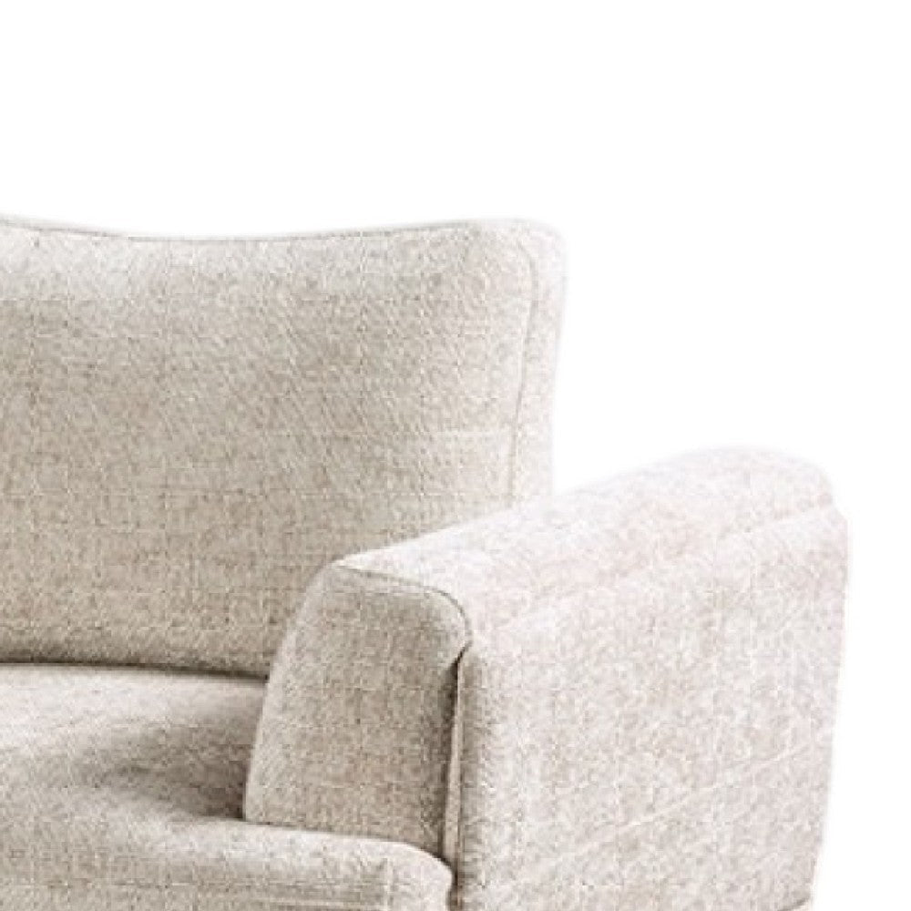Batty Accent Chair | Light Brown Chenille | Attached Adjustable Back BM333848