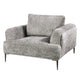 Batty Accent Club Chair | Gray Chenille | Adjustable Back Pillow BM333850
