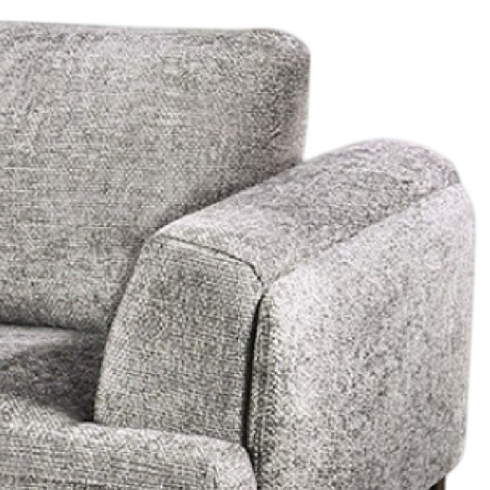 Batty Accent Club Chair | Gray Chenille | Adjustable Back Pillow BM333850