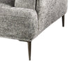 Batty Accent Club Chair | Gray Chenille | Adjustable Back Pillow BM333850