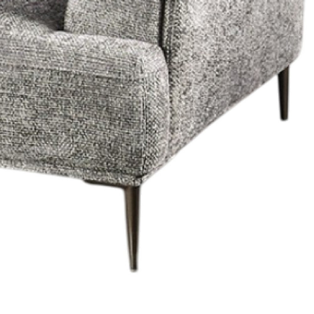 Batty Accent Club Chair | Gray Chenille | Adjustable Back Pillow BM333850