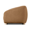 Oliver Accent Chair with Round Back Sloped Arms | Soft Brown Boucle