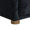 Oliver Accent Chair with Round Back Sloped Arms | Soft Black Chenille BM333852