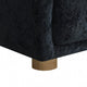 Oliver Accent Chair with Round Back Sloped Arms | Soft Black Chenille BM333852