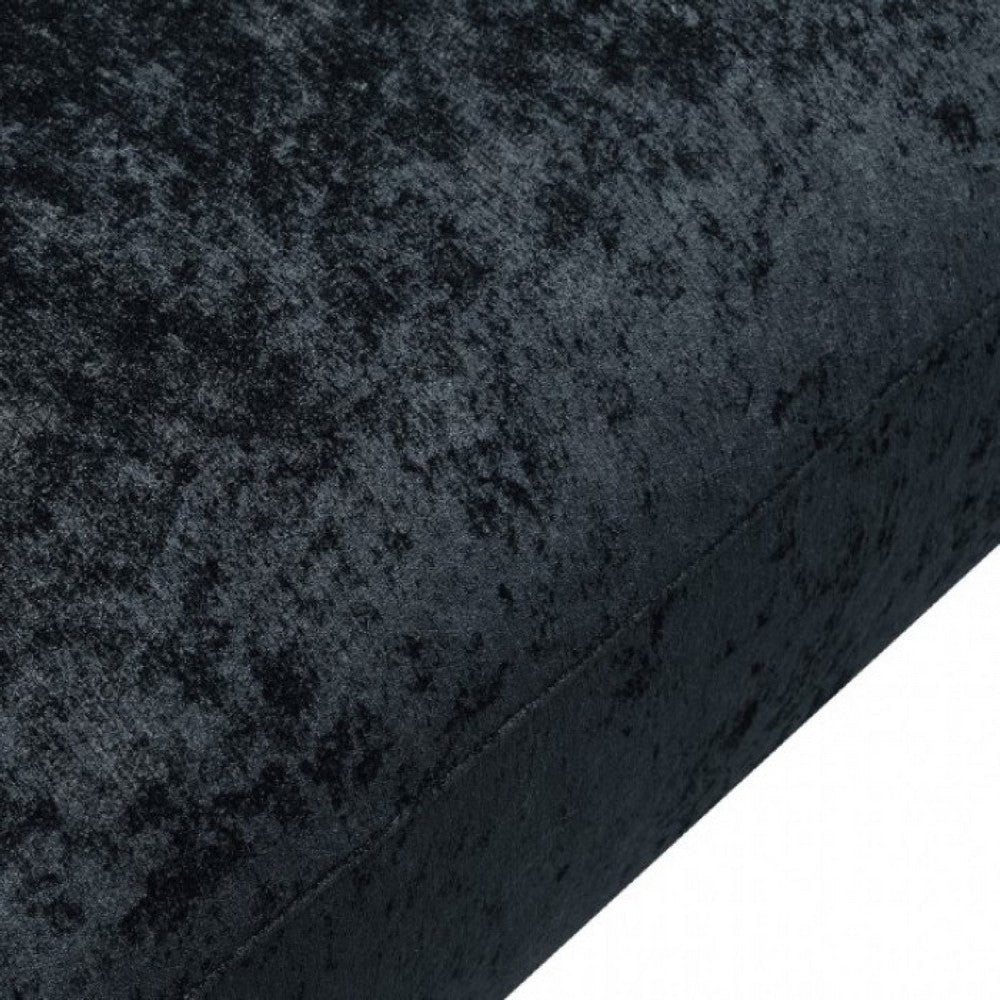 Oliver Accent Chair with Round Back Sloped Arms | Soft Black Chenille BM333852