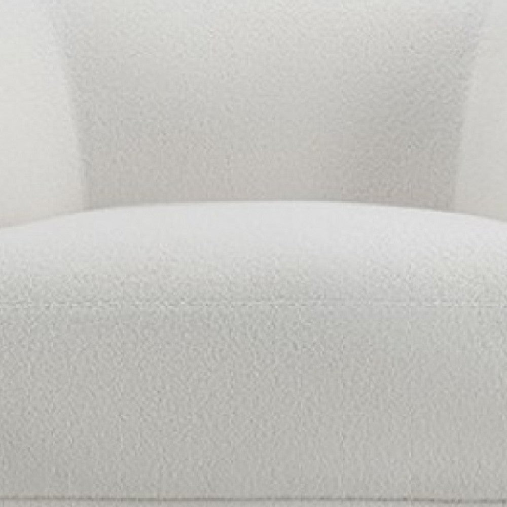 Oliver Accent Sofa Chair | Round Back Sloped Arms | Soft White Boucle