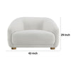 Oliver Accent Sofa Chair | Round Back Sloped Arms | Soft White Boucle
