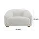Oliver Accent Sofa Chair | Round Back Sloped Arms | Soft White Boucle