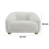 Oliver Accent Sofa Chair | Round Back Sloped Arms | Soft White Boucle