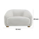 Oliver Accent Sofa Chair | Round Back Sloped Arms | Soft White Boucle