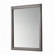 Zyna Accent Dresser Mirror | Modern Gray Wood 36x38 Rectangular Frame BM333854