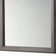Zyna Accent Dresser Mirror | Modern Gray Wood 36x38 Rectangular Frame BM333854