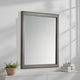 Zyna Accent Dresser Mirror | Modern Gray Wood 36x38 Rectangular Frame