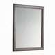 Zyna Accent Dresser Mirror | Modern Gray Wood 36x38 Rectangular Frame