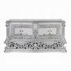 Vera Sideboard Buffet Console | 79’’ 4 Doors | Platinum Floral Scroll BM333858