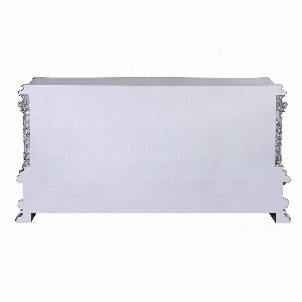 Vera Sideboard Buffet Console | 79’’ 4 Doors | Platinum Floral Scroll BM333858