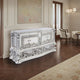 Vera Sideboard Buffet Console | 79’’ 4 Doors | Platinum Floral Scroll BM333858