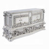 Vera Sideboard Buffet Console | 79" 4 Doors | Platinum Floral Scroll