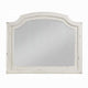 Wall Mount Dresser Mirror | Beveled Glass | 38x47 Rustic Washed White BM333861