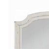 Wall Mount Dresser Mirror | Beveled Glass | 38x47 Rustic Washed White BM333861