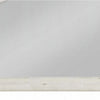 Wall Mount Dresser Mirror | Beveled Glass | 38x47 Rustic Washed White BM333861