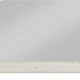 Wall Mount Dresser Mirror | Beveled Glass | 38x47 Rustic Washed White BM333861