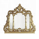 Otis Wall Mount Dresser Mirror | Classical Floral Carved 54x60 Gold BM333862