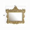 Rexx Wall Mount Dresser Mirror | 44x61 | Classical Gold Floral Carved BM333863