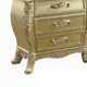 Otis Wide Dresser | Gold Floral Carvings | Wood and Resin | 6 Drawers BM333864