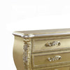Otis Wide Dresser | Gold Floral Carvings | Wood and Resin | 6 Drawers BM333864
