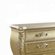 Otis Wide Dresser | Gold Floral Carvings | Wood and Resin | 6 Drawers BM333864