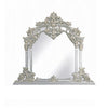 Dove Dresser Mirror | 54x59 | Classic Silver Rococo Carved Wood Resin BM333866