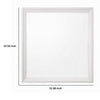 Siam Wall Mount Dresser Mirror | 34x36 | Contemporary White Wood BM333867