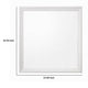 Siam Wall Mount Dresser Mirror | 34x36 | Contemporary White Wood BM333867