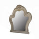 Ally Vanity Mirror | 46x46 | Scrolled Carved Classic Detail White Wood BM333868