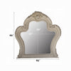 Ally Vanity Mirror | 46x46 | Scrolled Carved Classic Detail White Wood BM333868