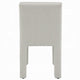 Side Dining Chair Set of 2 | Plush White Boucle Seat | Tufted Backrest BM333872