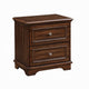 Fori 4 Piece Full Size Bedroom Set | Brown | Nightstand Dresser Mirror