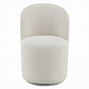 Accent Chair Set of 2 | 360 Degree Swivel Rotation Beige White Boucle BM333875