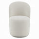 Accent Chair Set of 2 | 360 Degree Swivel Rotation Beige White Boucle BM333875