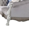 Ally Sofa | 7 Throw Pillows | Classical Bone White Faux Leather | 96’’ BM333876