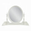 Dorie Vanity Dresser Mirror | 35x48 White Wood Floral Trim | Beveled BM333878
