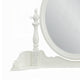 Dorie Vanity Dresser Mirror | 35x48 White Wood Floral Trim | Beveled BM333878